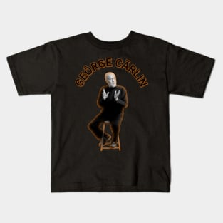 George Carlin Back in action Kids T-Shirt